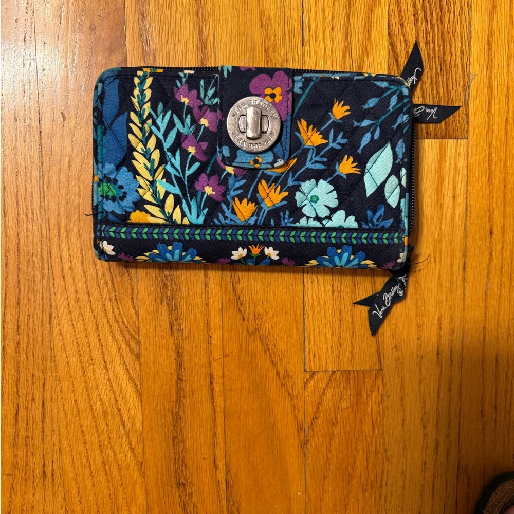 Vera Bradley Blue and Yellow Wallets with Artistic Flair